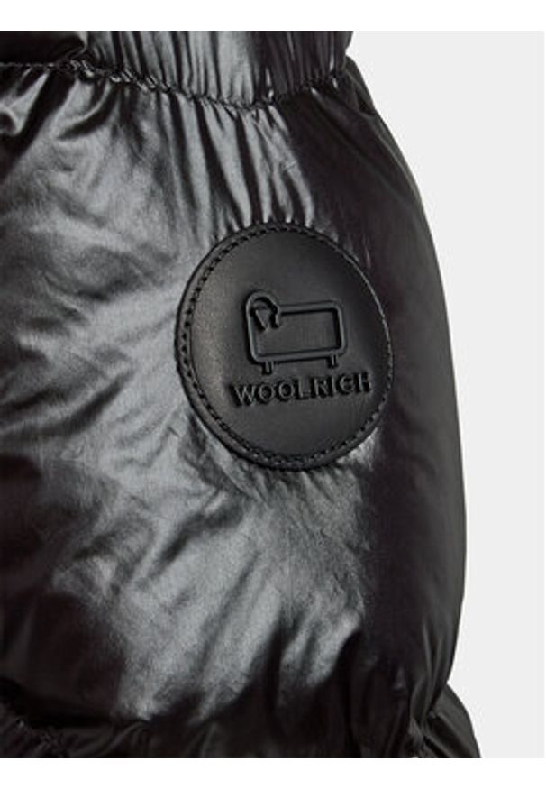 Woolrich Kurtka puchowa Aliquippa Long CFWWOU0926FRUT3085 Czarny Regular Fit. Kolor: czarny. Materiał: syntetyk