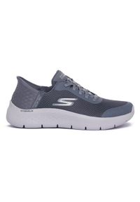skechers - Buty do chodzenia damskie Skechers Blu Go Walk. Kolor: szary. Materiał: materiał, syntetyk. Szerokość cholewki: normalna