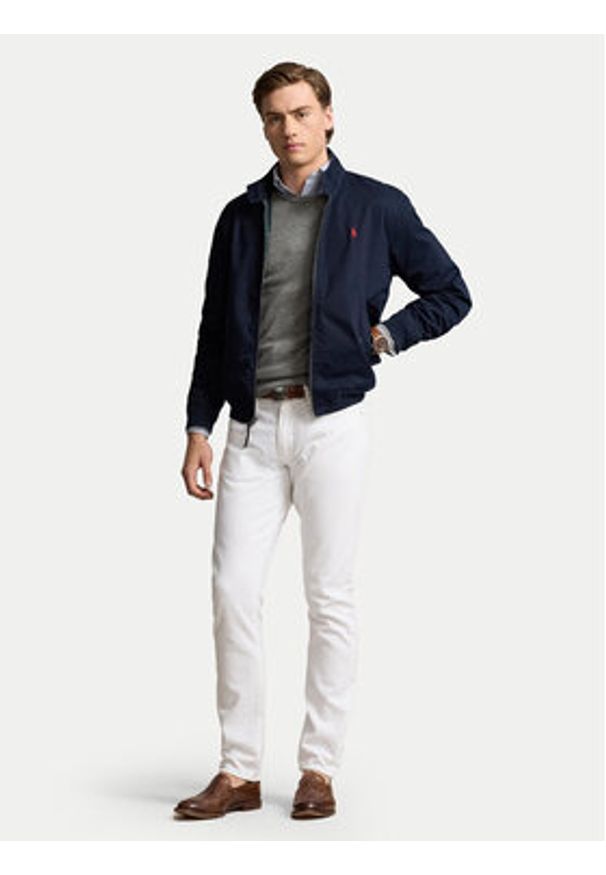 Polo Ralph Lauren Kurtka bomber 710923261002 Granatowy Regular Fit. Typ kołnierza: polo. Kolor: niebieski. Materiał: bawełna