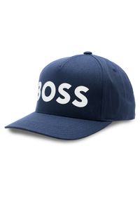 BOSS - Boss Czapka z daszkiem 50490382 Niebieski. Kolor: niebieski. Materiał: materiał