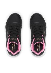 skechers - Skechers Sneakersy In My Zone 310450L/BKRG Czarny. Kolor: czarny. Materiał: skóra #5
