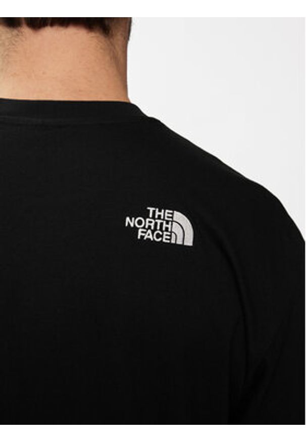 The North Face T-Shirt Simple Dome NF0A87NR Czarny Oversize. Kolor: czarny. Materiał: bawełna