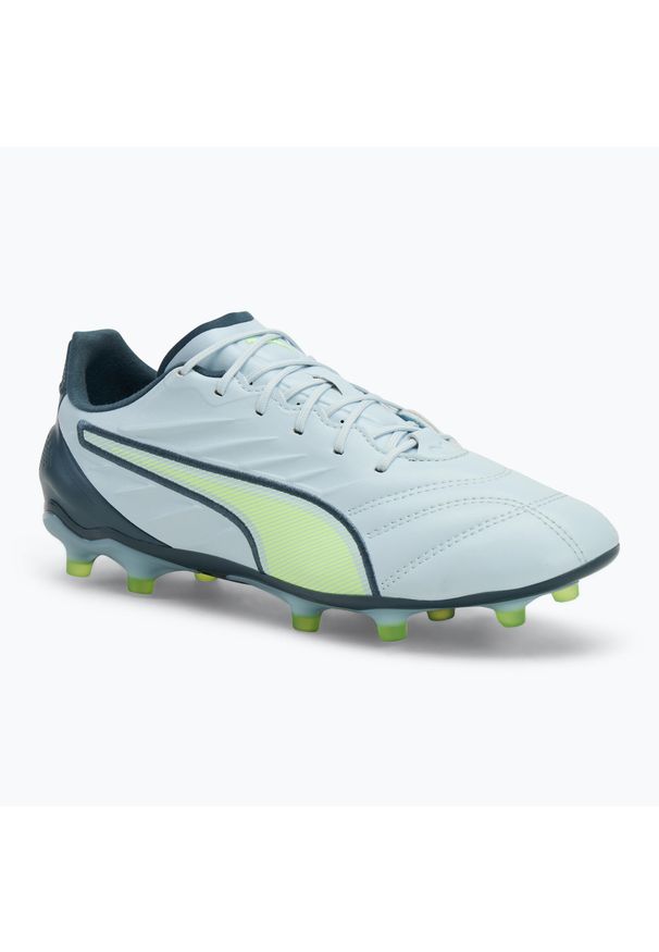 Puma - Buty piłkarskie męskie PUMA King Pro FG/AG ed dew/fizzy apple. Kolor: szary, niebieski, zielony, wielokolorowy, żółty. Sport: piłka nożna
