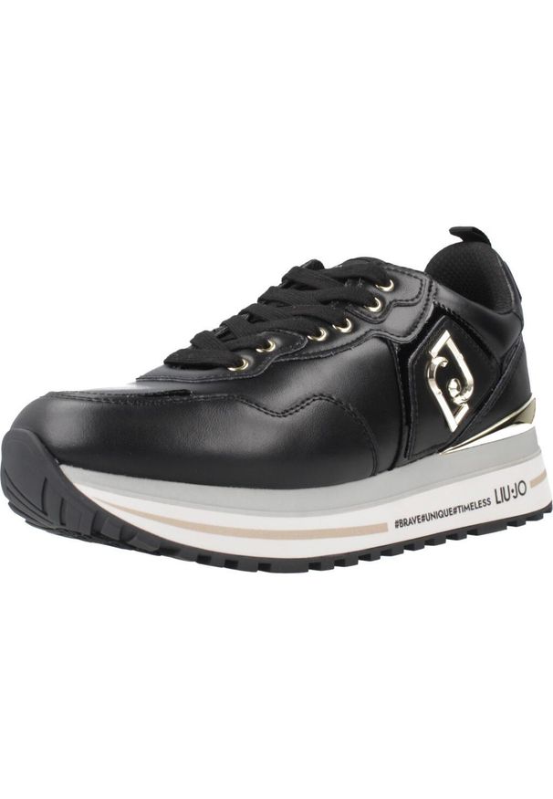 Liu Jo - Kapcie LIU-JO MAXI WONDER 01 Czarny. Kolor: czarny. Materiał: syntetyk, tkanina. Styl: sportowy