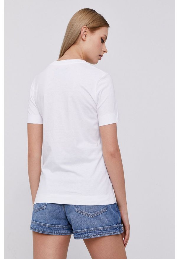 After Label - T-shirt. Okazja: na co dzień. Kolor: biały. Wzór: aplikacja. Styl: casual