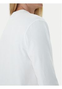 Calvin Klein Longsleeve Standard Logo LV04LD232G Biały Relaxed Fit. Kolor: biały. Materiał: bawełna. Długość rękawa: długi rękaw