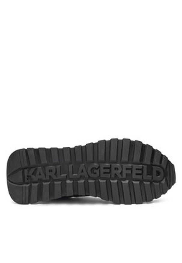 Karl Lagerfeld - KARL LAGERFELD Sneakersy Kairo KL61124A Czarny. Kolor: czarny. Materiał: skóra