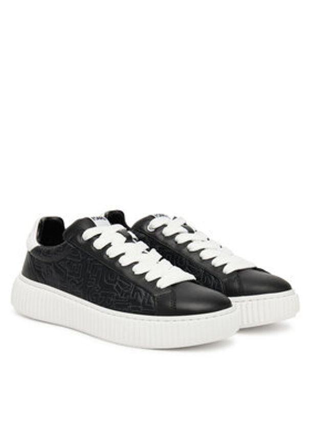Karl Lagerfeld - KARL LAGERFELD Sneakersy KL24224 Czarny. Kolor: czarny. Materiał: skóra