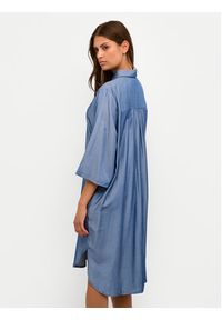 Kaffe Sukienka koszulowa Leonora 10508304 Niebieski Loose Fit. Kolor: niebieski. Materiał: syntetyk. Typ sukienki: koszulowe #4