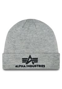 Alpha Industries Czapka 3D Beanie 168910 Szary. Kolor: szary. Materiał: materiał