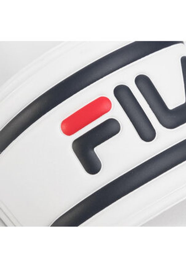 Fila Klapki Morro Bay Slipper 2.0 1010930.1FG Biały. Kolor: biały. Materiał: skóra