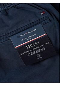 TOMMY HILFIGER - Tommy Hilfiger Spodnie materiałowe MW0MW32131 Granatowy Regular Fit. Kolor: niebieski. Materiał: bawełna #8