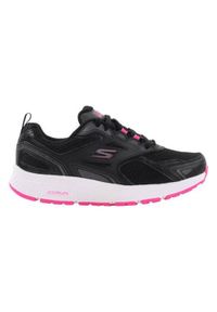 skechers - Buty do biegania damskie Skechers GO Run. Zapięcie: sznurówki. Kolor: czarny, różowy, wielokolorowy. Materiał: materiał. Szerokość cholewki: normalna. Model: Skechers Sport. Sport: bieganie #1