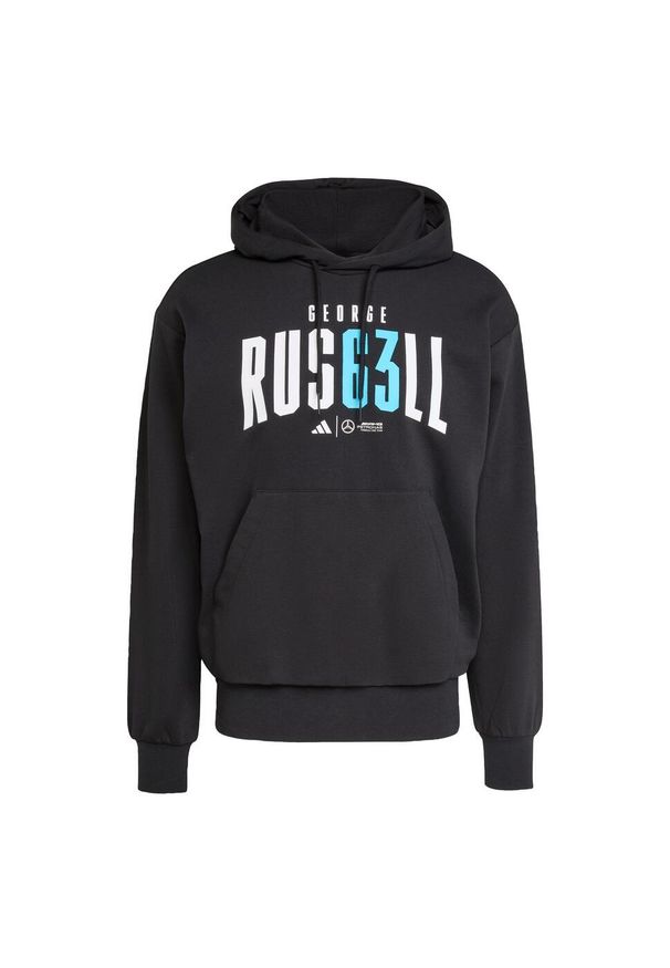 Adidas - Bluza z kapturem Mercedes - AMG Petronas Formula One Team George Russell. Typ kołnierza: kaptur. Kolor: czarny. Sport: fitness