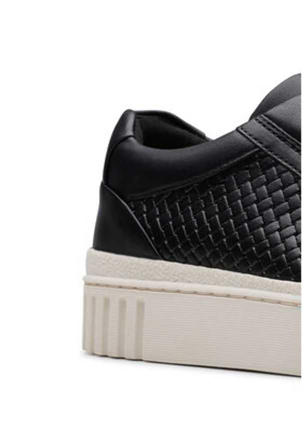 Clarks Sneakersy Mayhill Bay 26181205 Czarny. Kolor: czarny. Materiał: skóra
