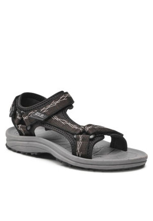 Jack Wolfskin Sandały Wave Breaker W 4050291 Czarny. Kolor: czarny. Materiał: materiał