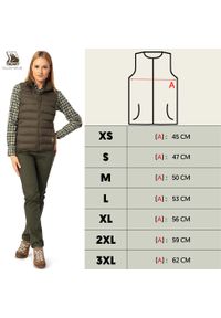 TAGART - Kamizelka trekkingowa damska Tagart Wing 4 Lady Olive puchowa 700 cuin. Kolor: zielony. Materiał: puch. Sezon: zima