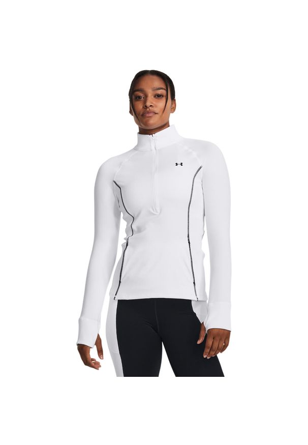 Bluza damskie Under Armour Train Cw 12 Zip. Kolor: biały. Materiał: poliester, materiał