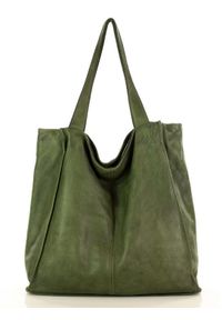 Marco Mazzini handmade - Zielona Torebka Miejski Shopper Bag MARCO MAZZINI. Kolor: zielony #1