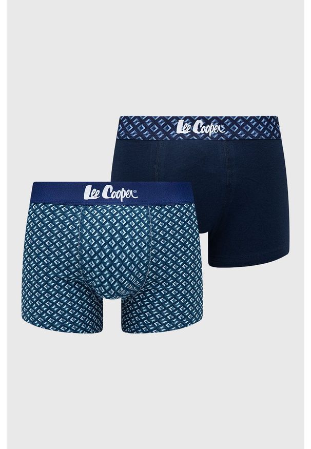 Lee Cooper Bokserki (2-pack) męskie kolor niebieski. Kolor: niebieski. Materiał: materiał