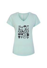Regatta - Damska Koszulka Rowerowa Calm Bicycle T-shirt. Kolor: zielony. Sport: turystyka piesza
