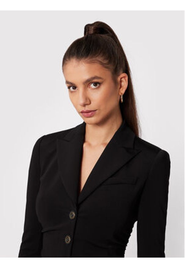 Pinko Marynarka Edvige 1G17X2 A04I Czarny Slim Fit. Kolor: czarny. Materiał: syntetyk