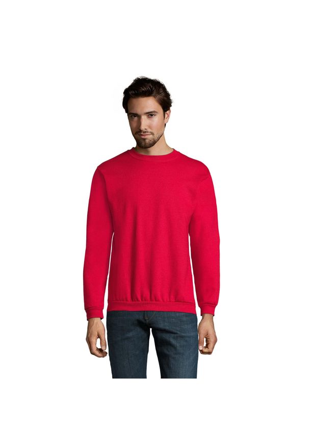 SOL'S - Męska Bluza Z Okrągłym Dekoltem Spider. Kolor: czerwony