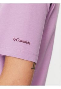 columbia - Columbia Koszulka techniczna North Cascades™ Relaxed Tee Fioletowy Regular Fit. Kolor: fioletowy. Materiał: bawełna, syntetyk
