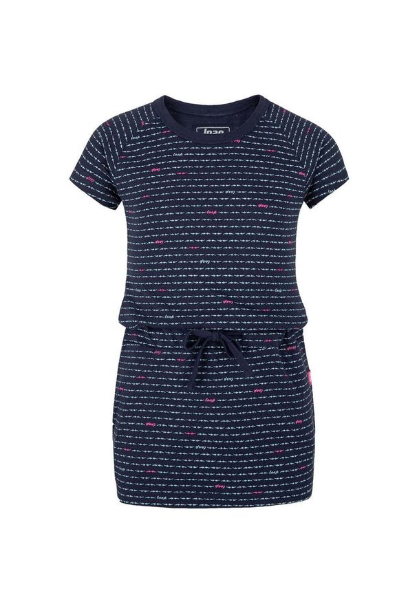 ZIKKO - Letnia sukienka z miękkiej bawełny dla dzieci Baula 116 - Wygoda i styl. Okazja: na uczelnię. Kolor: fioletowy. Materiał: bawełna. Wzór: nadruk. Sezon: lato. Typ sukienki: sportowe. Styl: sportowy, elegancki