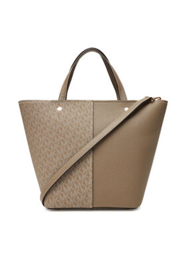 MICHAEL Michael Kors Torebka Flora 30T5GFFT2B Beżowy. Kolor: beżowy. Materiał: skórzane
