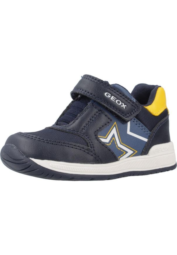 Geox - Buty GEOX B RISHON BOY Niebieski. Kolor: niebieski. Materiał: syntetyk, tkanina. Sport: turystyka piesza