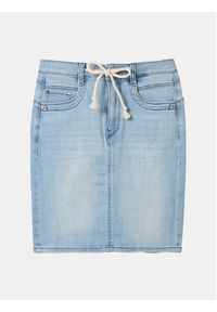 Tom Tailor Spódnica jeansowa 1040349 Niebieski Regular Fit. Kolor: niebieski. Materiał: bawełna #7