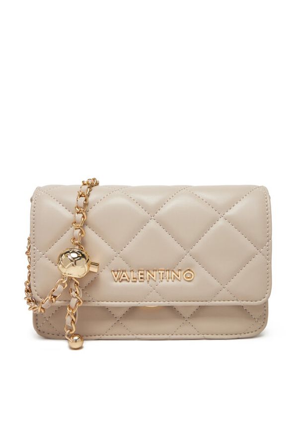 VALENTINO - Valentino Torebka Ocarina VBS3KK52R Écru. Kolor: kremowy. Materiał: skórzane