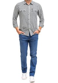 Wrangler - WRANGLER TEXAS SLIM MĘSKIE SPODNIE JEANSOWE BANGING W12SHN58Q 112142830 #5