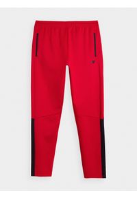 4f - Spodnie treningowe szybkoschnące męskie. Kolor: czerwony. Materiał: materiał, włókno, dzianina #2