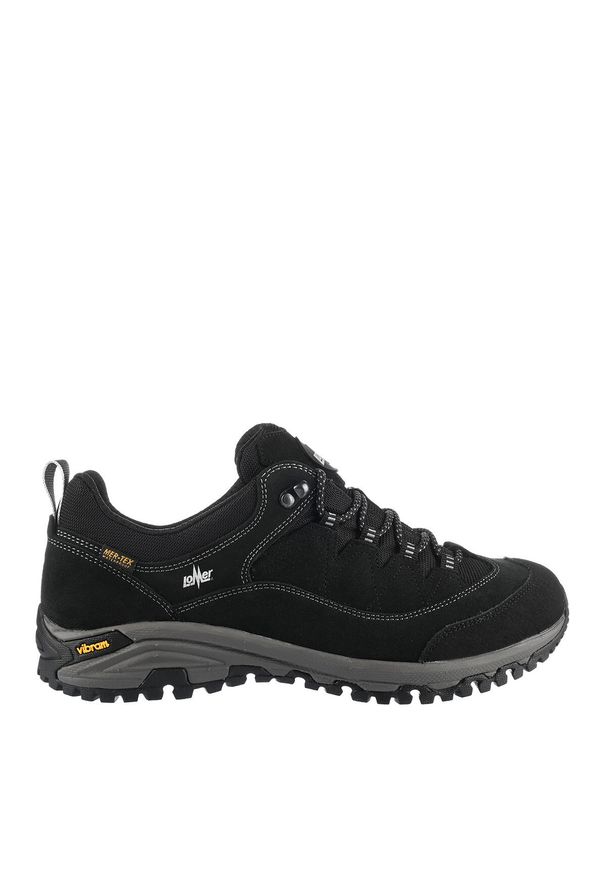 Buty trekkingowe męskie LOMER Sella II Mtx Suede zamszowe. Kolor: czarny. Materiał: zamsz