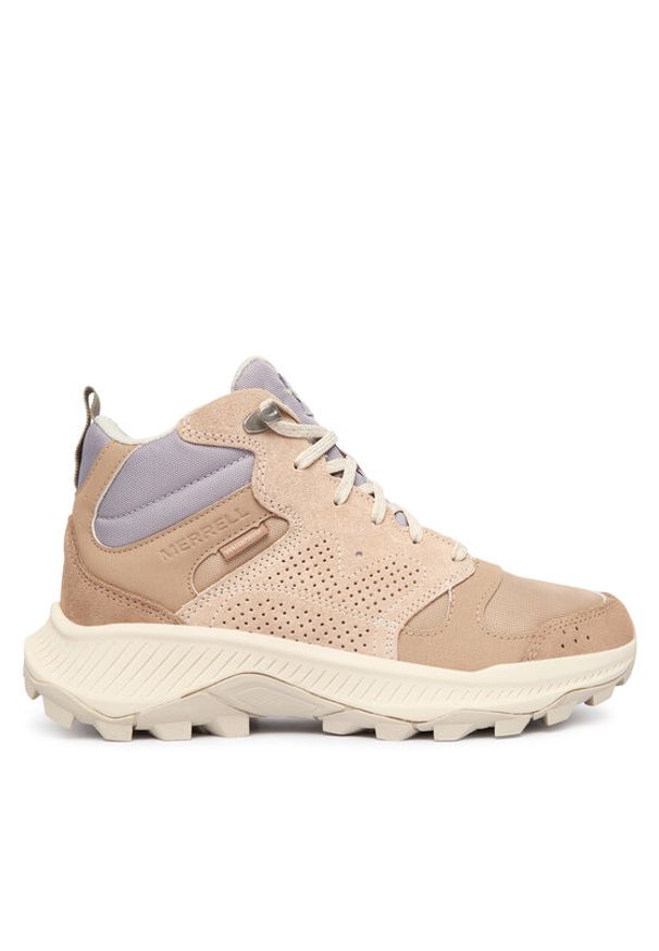 Merrell Trekkingi Tempo Sol Mid J038944 Beżowy. Kolor: beżowy. Materiał: zamsz, skóra