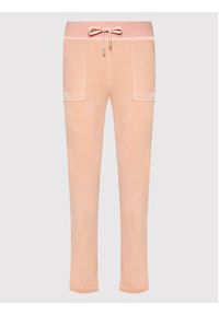 Juicy Couture Spodnie dresowe Del Ray JCAP180 Różowy Regular Fit. Kolor: różowy. Materiał: dresówka, syntetyk #5