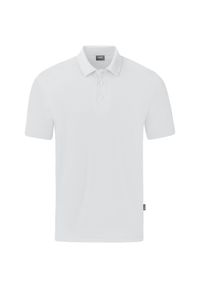Polo Jako Organic Stretch. Typ kołnierza: polo. Kolor: biały. Sport: piłka nożna #1