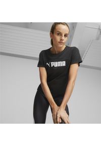 Puma - T-shirt treningowy damski PUMA Fit Logo Ultrabreathe. Kolor: biały, czarny, wielokolorowy