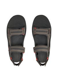 Merrell Sandały Huntington Sport Convert J036873 Szary. Kolor: szary. Materiał: skóra