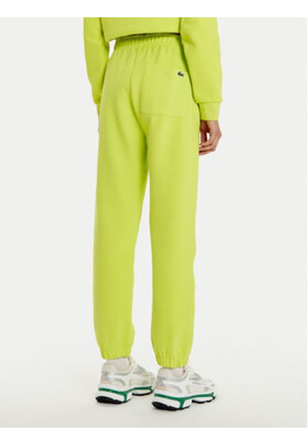 Lacoste Spodnie dresowe XF7077 Zielony Regular Fit. Kolor: zielony. Materiał: bawełna, syntetyk