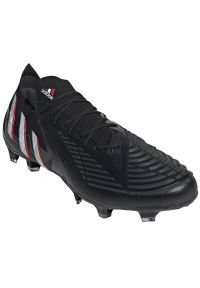 Adidas - Buty piłkarskie adidas Predator Edge.1 Lfg M GV7391 czarne czarne. Zapięcie: pasek. Kolor: czarny. Materiał: syntetyk, guma. Szerokość cholewki: normalna. Wzór: paski. Sport: piłka nożna #3