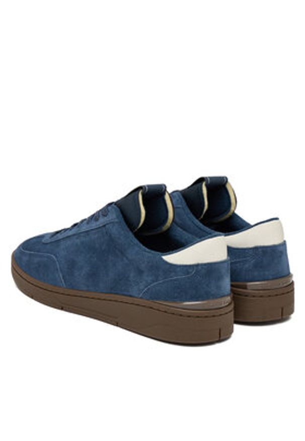 MICHAEL Michael Kors Sneakersy Wilton Lace Up 42R6WLFS1S Granatowy. Kolor: niebieski. Materiał: skóra, zamsz