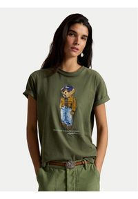 Polo Ralph Lauren T-Shirt 211B17806001 Zielony ciemny Regular Fit. Typ kołnierza: polo. Kolor: zielony. Materiał: bawełna #1