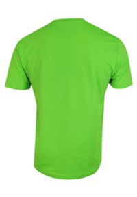 Stedman - Jasny Zielony Bawełniany T-Shirt Męski Bez Nadruku -STEDMAN- Koszulka, Krótki Rękaw, Basic, U-neck. Okazja: na co dzień. Kolor: zielony. Materiał: bawełna. Długość rękawa: krótki rękaw. Długość: krótkie. Styl: casual
