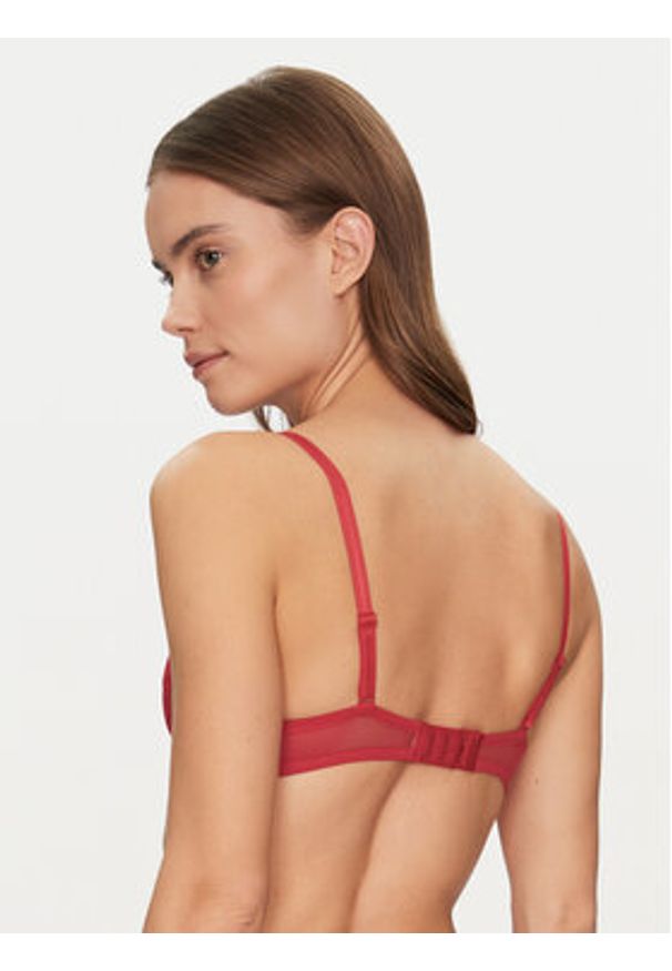 Chantelle Biustonosz z fiszbiną Day To Night C15F50 Czerwony. Kolor: czerwony. Materiał: syntetyk