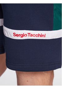 SERGIO TACCHINI - Sergio Tacchini Szorty sportowe Ginnico 39843 Granatowy Regular Fit. Kolor: niebieski. Materiał: bawełna, syntetyk. Styl: sportowy
