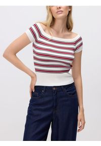 Reserved - Dzianinowa bluzka - wielobarwny. Materiał: dzianina #1