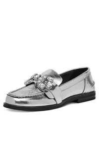 Eva Minge Loafersy AMARYLLIS-V1792B-315 Srebrny. Kolor: srebrny. Materiał: skóra #4
